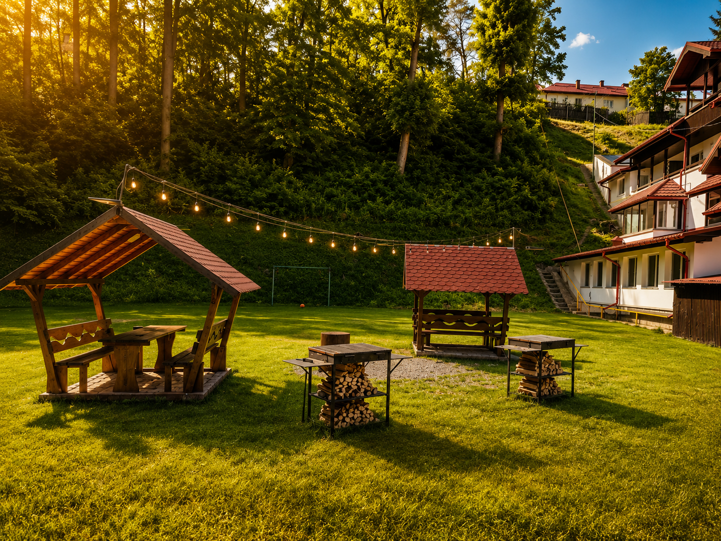 Detaliu arhitectural al Vilei Cristal Sinaia