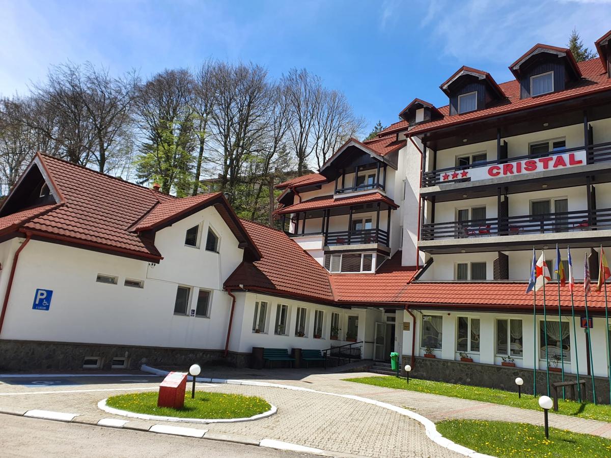 Intrarea in Vila Cristal Sinaia